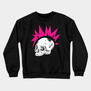 Rebel head in Pink Crewneck Sweatshirt